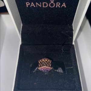 Pandora rose sparkling purple charm